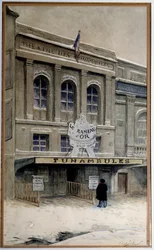 Vue du Théâtre des Funambules sur le boulevard du Crime