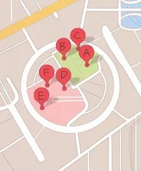 Carte des restaurants