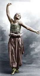 Vaslav Nijinsky en costume pour Shéhérazade