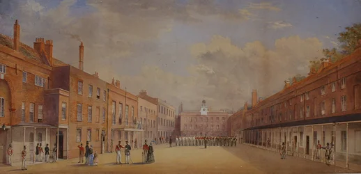 Anciennes casernes de Clarence, Portsmouth, Hampshire, 1847