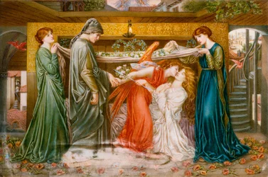Le rêve de Dante au moment de la mort de Béatrice, vers 1900