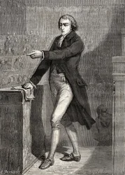 Jean-Baptiste Louvet de Couvrai, gravé par H. de la Charlerie, extrait de « Histoire de la Révolution française » de Louis Blanc (1811-82)