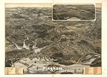 Ville de Hingham, Comté de Plymouth, Mass. 1885