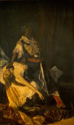 Othello tuant Desdémone, 1879