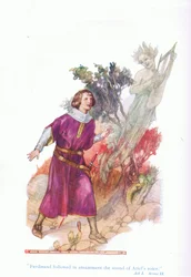 Ferdinand suivit avec étonnement le son de la voix d