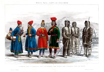 Race mongole, Lapons et Esquimaux, 1800-1900