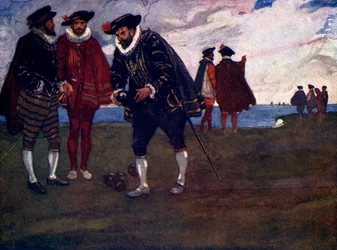 Il y a le temps de finir le jeu et de battre les Espagnols aussi, dit Drake, 1588, 1905