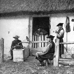 Temps libre pour les vachers, Hongrie, 1922