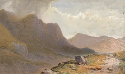 Scène entre Capel Currg et Llyn Ogwen, à la tête de Nant Frangon, Nord du Pays de Galles