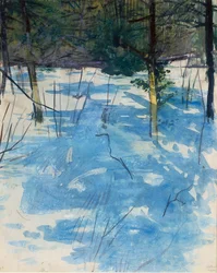 Hiver, Monadnock, vers 1900