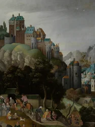 (détail) du Christ portant la Croix