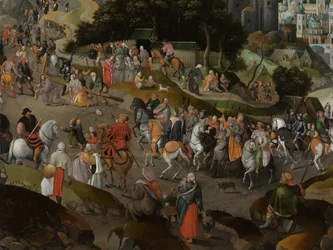 (détail) du Christ portant la Croix
