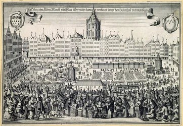 Vieux marché à Cologne, vers 1660