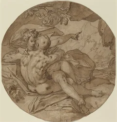 Acis et Galatée, vers 1590 (plume et encre)