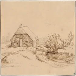 Paysage avec ferme