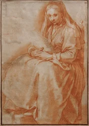 Femme assise avec enfant