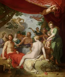 Le festin des dieux au mariage de Pélée et Thétis
