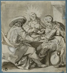 Le repas à Emmaüs