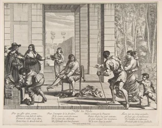 Mendiants vêtus, 1635