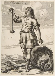 David avec la tête de Goliath, 1651