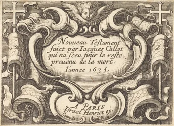Frontispice pour "Le Nouveau Testament" de Callot