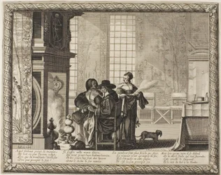 Vieillesse, planche quatre de Dépeignant les quatre âges de l
