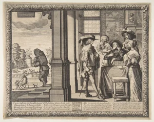 Le Fils Prodigue Quitte la Maison, vers 1636