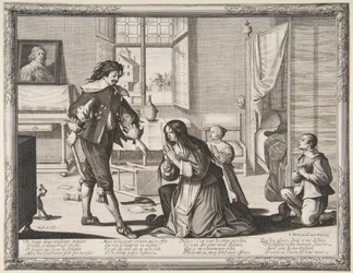 Le batteur de femme, vers 1633