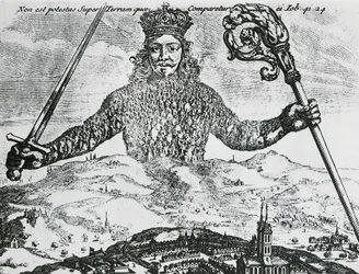 Page de titre de « Léviathan, ou la matière, la forme et le pouvoir d