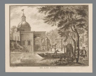Vue de la Porte des Vaches à Leyde