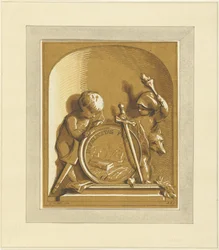 Putti debout près d