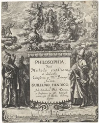 Allégorie sur la philosophie (Page de titre pour: Schuler, Johannes. Philosophi, 1663)