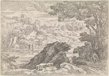 Paysage avec rivière (série Arcadische landschappen)