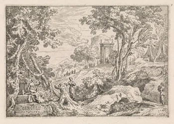Paysage avec temple (Paysages classiques)