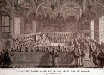 Première de la Révolution française : Session extraordinaire tenue par Louis XVI au Palais de Versailles, 19 novembre