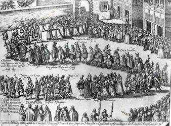 Procession pour le mariage de Frédéric V, Électeur Palatin et Princesse Élisabeth, c.1613