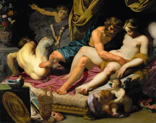 Hercule chasse Pan du lit d