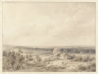 Vue vers Alkmaar depuis la dune à Schoorl