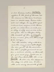 Manuscrit autographe du discours de victoire électorale de Lincoln en tant que président, prononcé à Washington D.C., depuis la fenêtre de la Maison Blanche le soir du 10 novembre