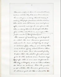 Manuscrit autographe du dernier discours de Lincoln en tant que président, prononcé à Washington, D.C., depuis la fenêtre de la Maison Blanche le soir du 11 avril