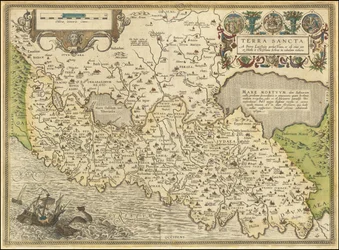 1584 carte - Terra Sancta, a Petro Laicstain perlustrata, et ab eius ore et schedis a Christiano Schrot in tabulam redacta