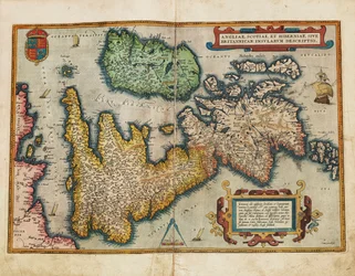 Angliae, Scotiae, et Hiberniae, sive Britannicar: Insularum descriptio (Angleterre, Écosse et Irlande, autrement connues sous le nom des Îles Britanniques)