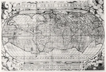 Typus Orbis Terrarum, carte du monde, 1577