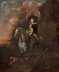 Cavalier sur un cheval gris, vers 1660