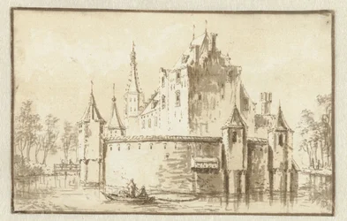 La maison Ter Does près de Leyde, vue de la gauche