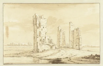 Ruines de la maison de Kleve près de Haarlem