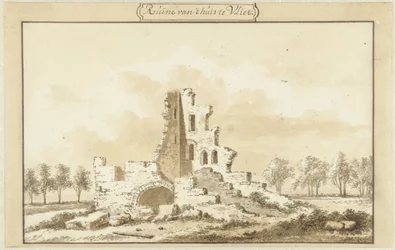 Ruine de la maison à Vliet, dans la Lopikkerwaard