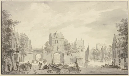Deux portes de ville par eau et par terre