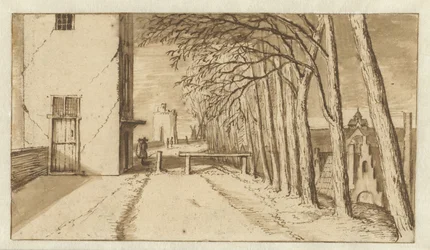 Vue le long du mur de la ville d