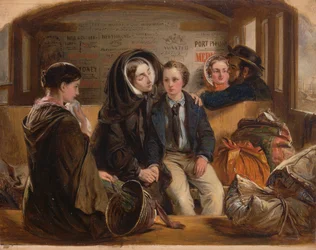 Deuxième classe - La séparation. Ainsi nous nous séparons riches en chagrin, nous séparant pauvres, 1855